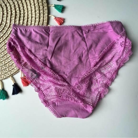 Victoria's Secret Stretch Cotton High-Leg Brief Panty Orchid Pink Small NEW - Picture 7 of 7